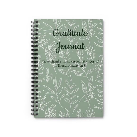 Gratitude Journal 2025 Bible Verse Spiral Notebook - Picture 2 of 4